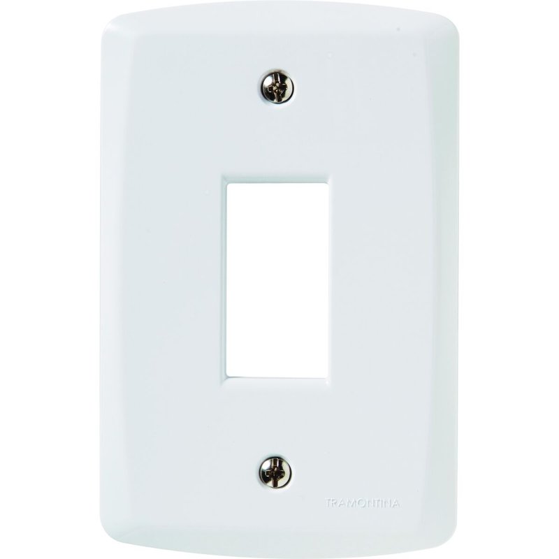 placa vertical 1 conector 4x2 lux